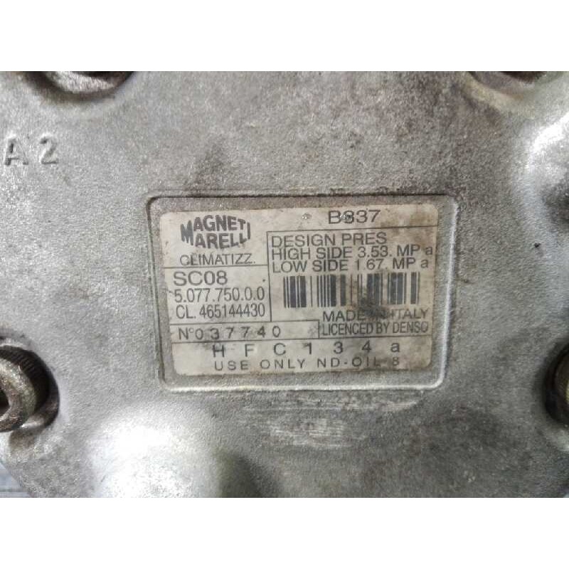 Recambio de compresor aire acondicionado para renault mascott pr 150.35/55/65 corto referencia OEM IAM 507775000 465144430 P3-A1