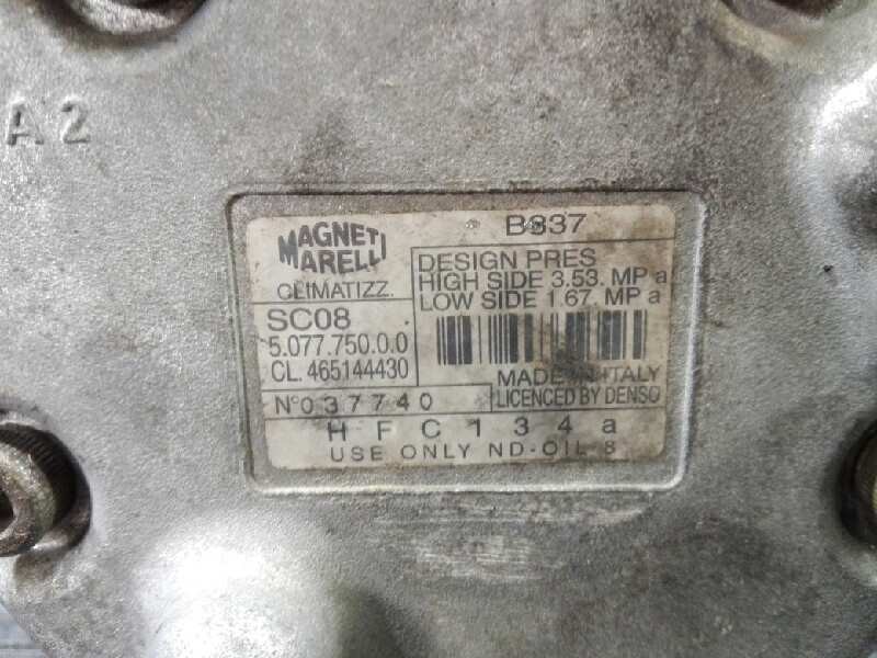 Recambio de compresor aire acondicionado para renault mascott pr 150.35/55/65 corto referencia OEM IAM 507775000 465144430 P3-A1