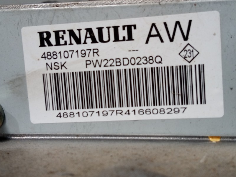 Recambio de columna direccion para renault kadjar life referencia OEM IAM 488107197R  P2-B12-4