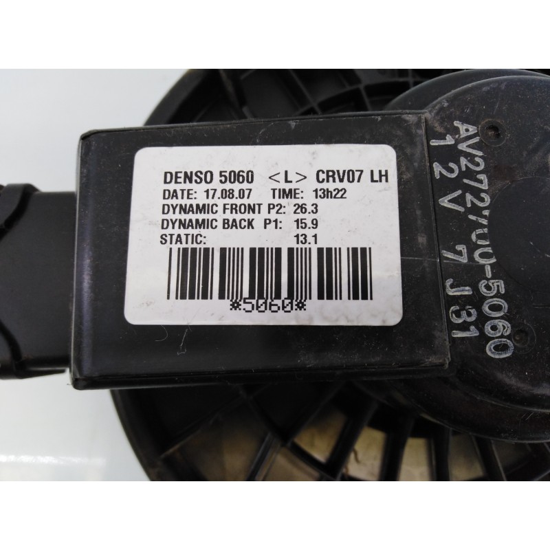 Recambio de ventilador calefaccion para honda cr-v (re) executive referencia OEM IAM AV2727005060  E3-B5-19-2