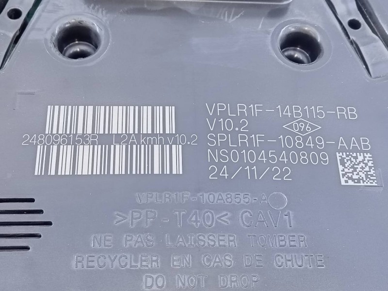 Recambio de cuadro instrumentos para dacia sandero iii referencia OEM IAM 248096153R  E2-A1-40-7