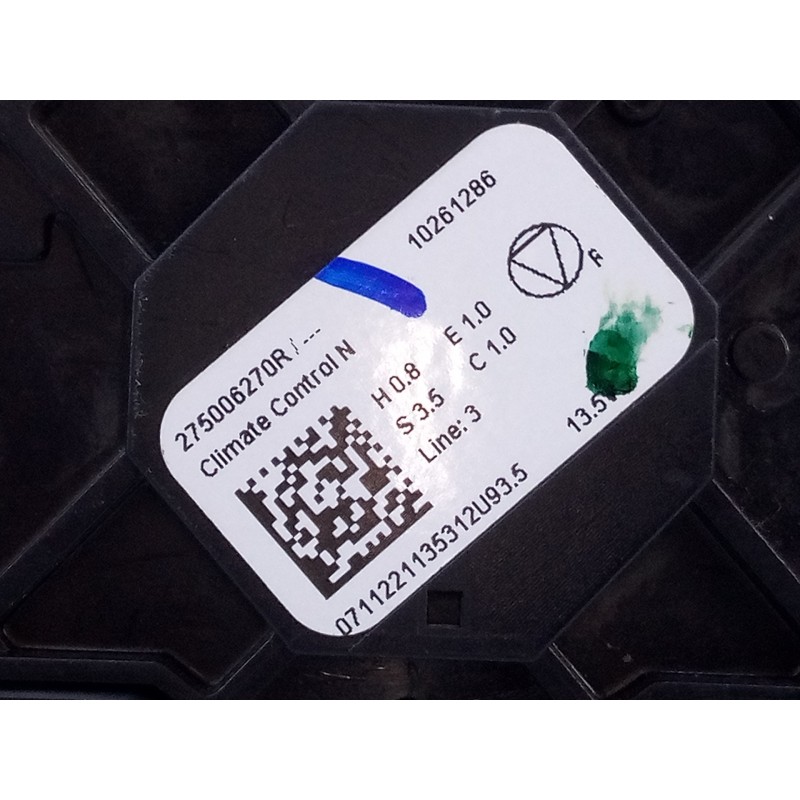 Recambio de mando climatizador para dacia sandero iii referencia OEM IAM 275006270R  E2-A1-40-7