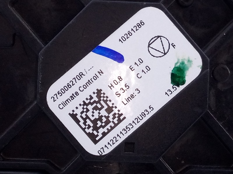 Recambio de mando climatizador para dacia sandero iii referencia OEM IAM 275006270R  E2-A1-40-7