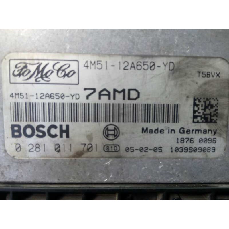 Recambio de centralita motor uce para ford focus berlina (cap) ambiente (d) referencia OEM IAM 4M5112A650YD 1456750 E3-B3-44-4