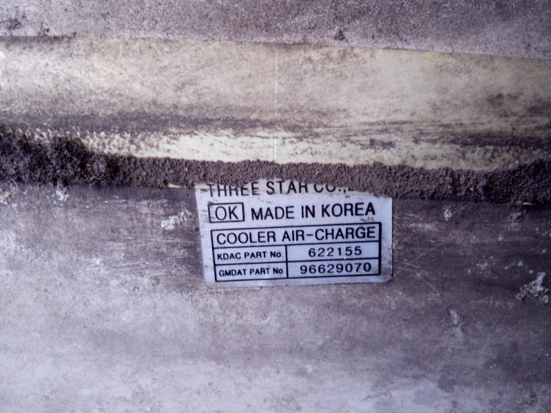 Recambio de intercooler para chevrolet captiva 2.0 vcdi ls referencia OEM IAM 622155 96629070 P2-B10-8