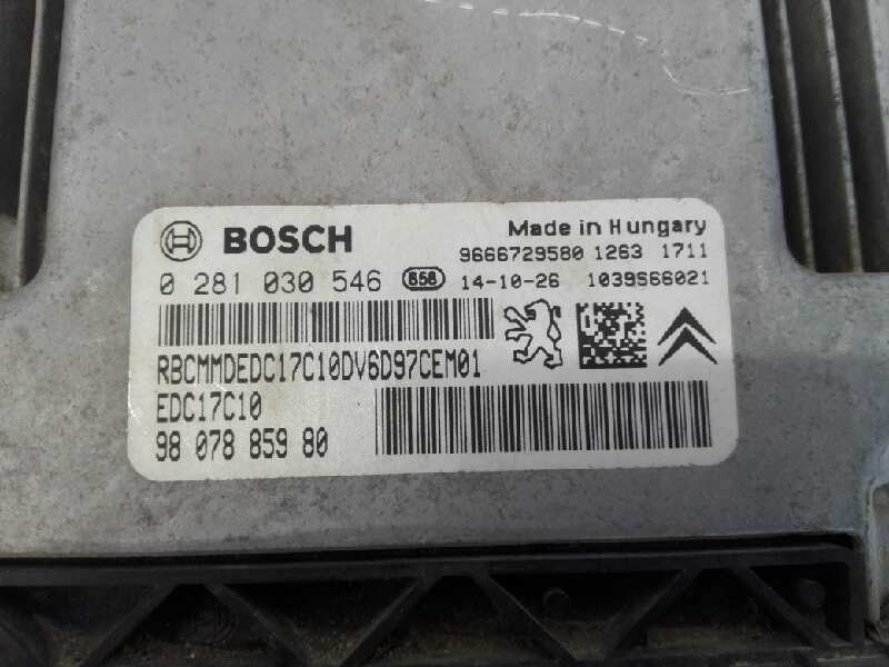 Recambio de centralita motor uce para citroën jumpy hdi 90 27 l1h1 furgón referencia OEM IAM 9807885980 0281030546 E3-B2-31-2