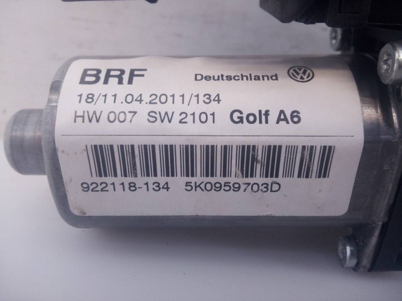 Recambio de motor elevalunas trasero izquierdo para volkswagen golf vi (5k1) advance bluemotion referencia OEM IAM 5K0959703D  E
