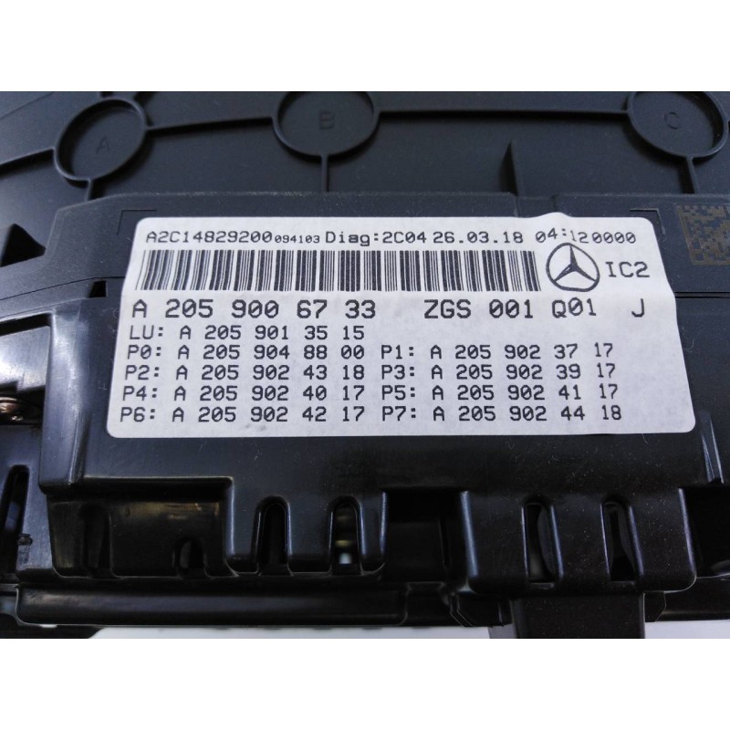 Recambio de cuadro instrumentos para mercedes-benz clase glc coupe (bm 253)(6.2016) glc 220 d 4matic (253.305) referencia OEM IA