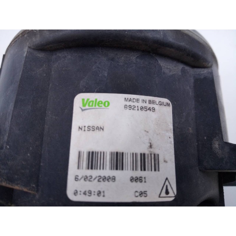 Recambio de faro antiniebla izquierdo para nissan navara pick-up (d40m) double cab le 4x4 referencia OEM IAM 89210549  E2-A4-34-