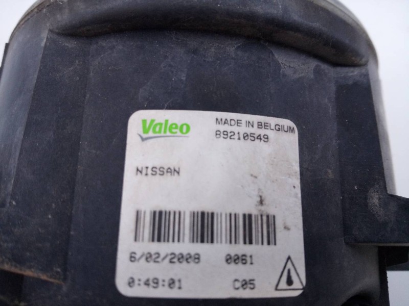 Recambio de faro antiniebla izquierdo para nissan navara pick-up (d40m) double cab le 4x4 referencia OEM IAM 89210549  E2-A4-34-