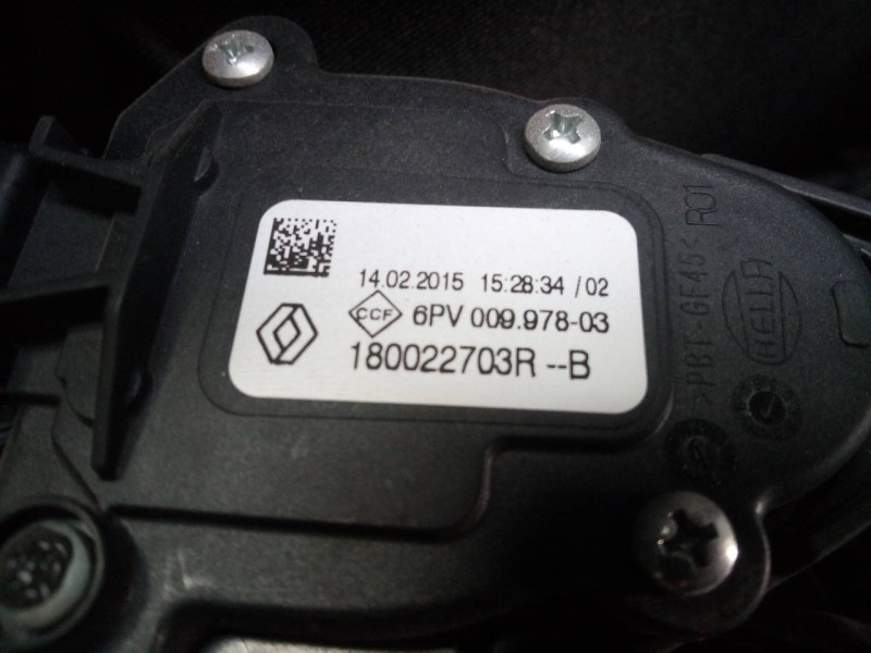 Recambio de pedal acelerador para dacia sandero stepway referencia OEM IAM 180022703R 6PV00997803 