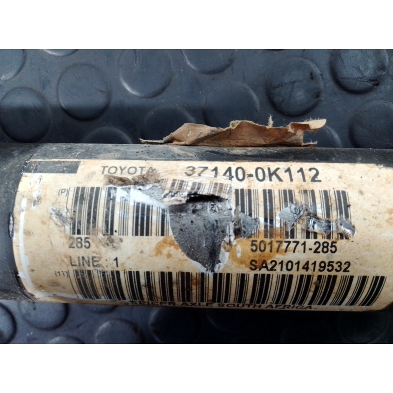 Recambio de transmision central delantera para toyota hilux (kun) referencia OEM IAM 371400K112  P1-A6-23