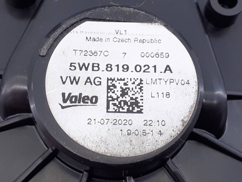 Recambio de ventilador calefaccion para seat tarraco (kn2) fr 4drive referencia OEM IAM 5WB81921A  E2-A1-14-6