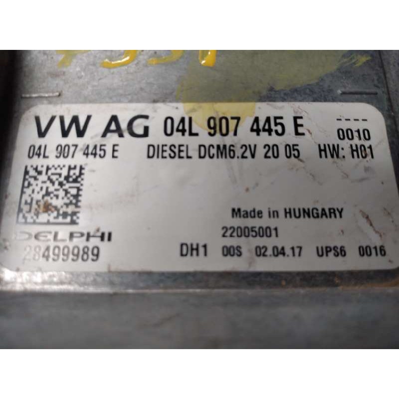 Recambio de centralita motor uce para seat leon (5f1) style referencia OEM IAM 04L907445E 28499989 