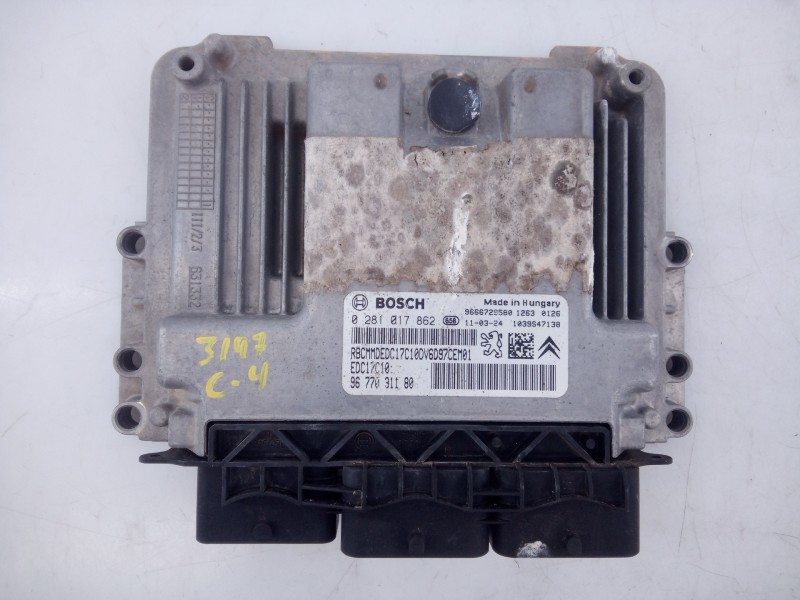 Recambio de centralita motor uce para citroën c4 lim. business referencia OEM IAM 9677031180 0281017862 E3-B2-24-4