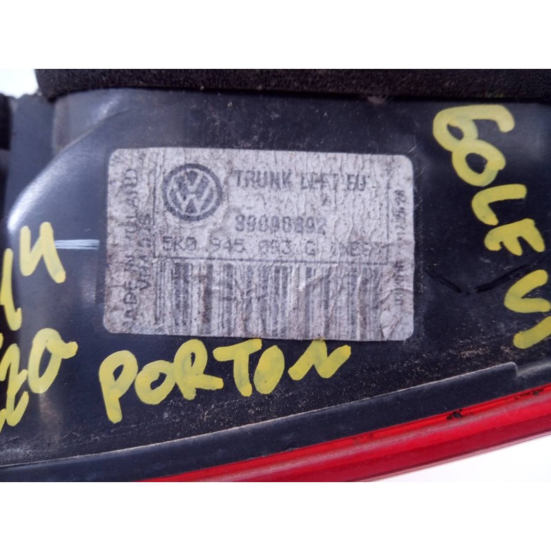 Recambio de piloto trasero izquierdo porton para volkswagen golf vi (5k1) rabbit bluemotion referencia OEM IAM 5K0945053G  E1-B6