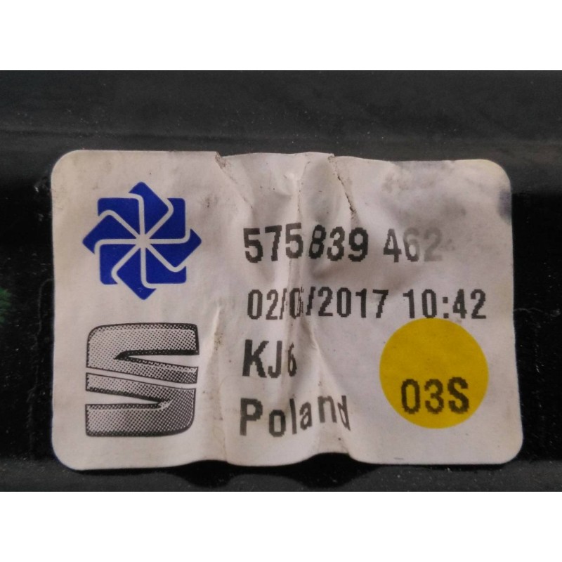 Recambio de elevalunas trasero derecho para seat ateca (kh7) reference plus referencia OEM IAM 575839462A  E1-B6-14-2
