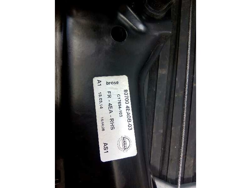 Recambio de elevalunas delantero derecho para nissan qashqai (j11) tekna referencia OEM IAM C17313102RH 87004EA0B03 E2-A4-38-2