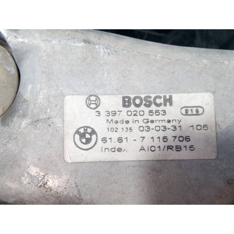 Recambio de motor limpia delantero para bmw serie 7 (e65/e66) 730d referencia OEM IAM 3397020553 61617115706 