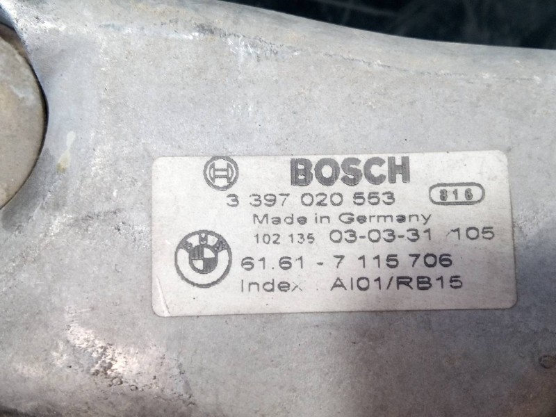Recambio de motor limpia delantero para bmw serie 7 (e65/e66) 730d referencia OEM IAM 3397020553 61617115706 