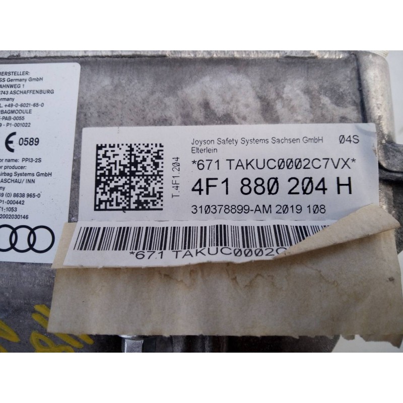Recambio de airbag delantero derecho para audi a6 berlina (4f2) 2.7 tdi referencia OEM IAM 4F1880204H  E1-B6-35-1