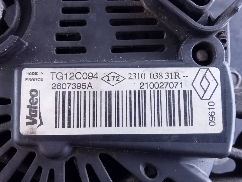 Recambio de alternador para dacia duster ambiance 4x2 referencia OEM IAM 231003831R TG12C094 P3-A5-24-3