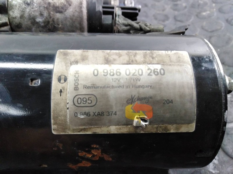 Recambio de motor arranque para seat leon (1p1) fr referencia OEM IAM 0986020260 0986XA8374 P3-B8-9-1