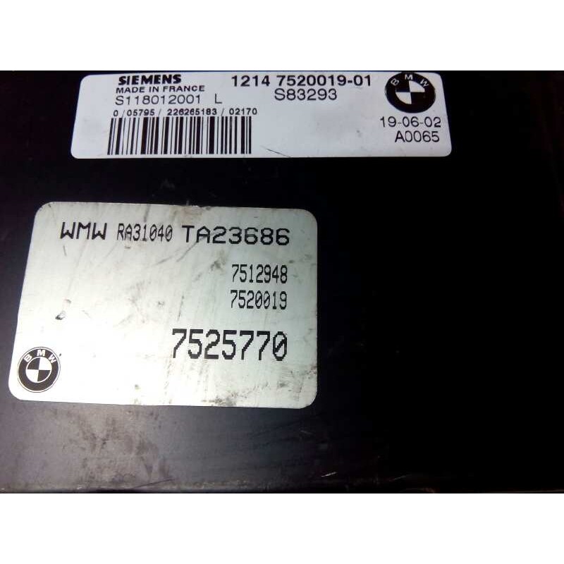 Recambio de centralita motor uce para bmw mini (r50,r53) cooper referencia OEM IAM S1180120P1L  E3-A2-50-1
