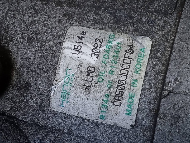 Recambio de compresor aire acondicionado para kia cee´d drive referencia OEM IAM LLMD3092 CA500JDCCF04 P3-A2-18-4