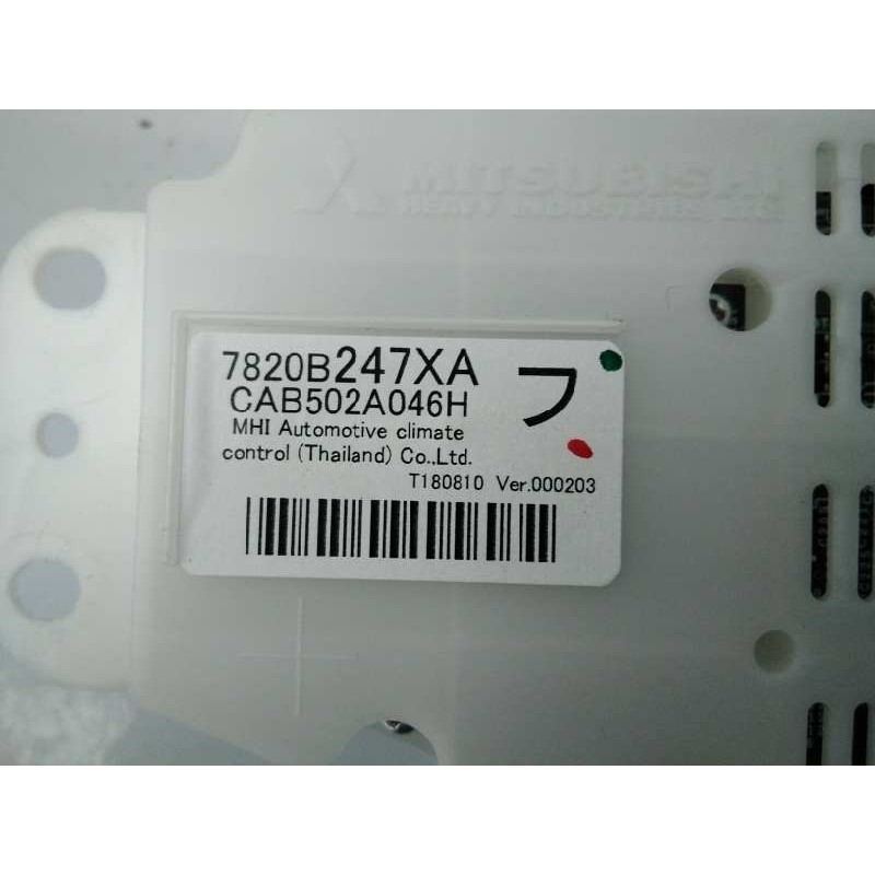 Recambio de mando climatizador para mitsubishi outlander (gf0) motion 2wd referencia OEM IAM 7820B247XA CAB502A046H E3-A2-13-3