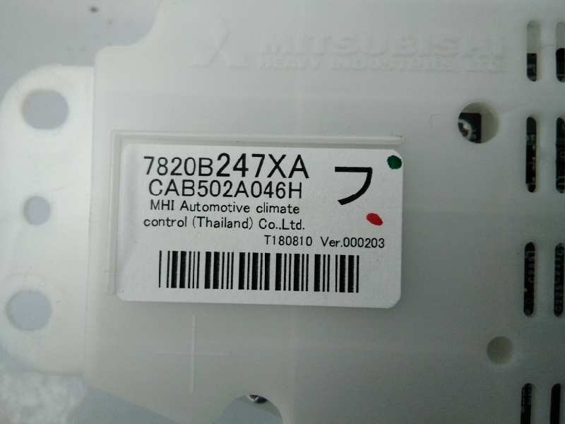 Recambio de mando climatizador para mitsubishi outlander (gf0) motion 2wd referencia OEM IAM 7820B247XA CAB502A046H E3-A2-13-3