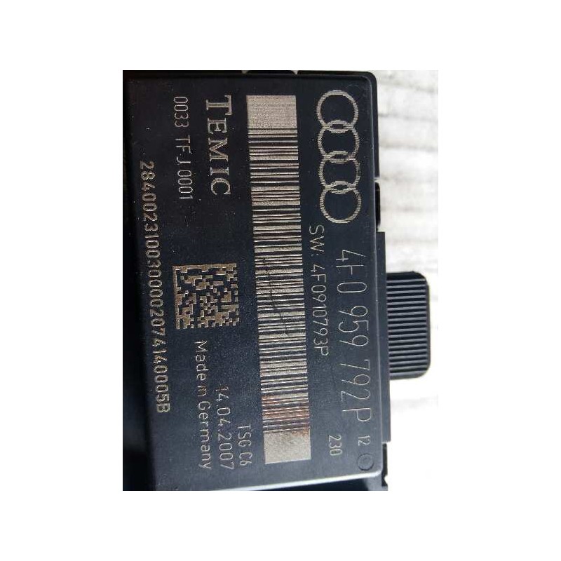 Recambio de modulo electronico para audi a6 berlina (4f2) referencia OEM IAM AUDI4F0959792P  E2-A1-13-3