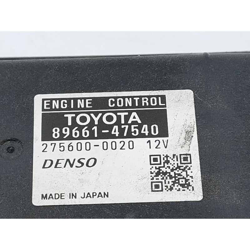 Recambio de centralita motor uce para toyota prius (nhw30) plug-in hybrid advance referencia OEM IAM 8966147540 2756000020 E3-B2