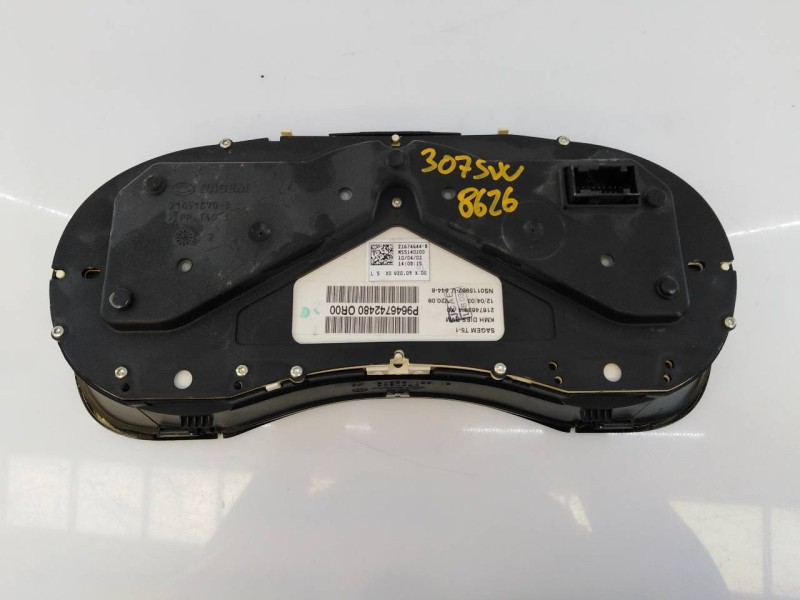 Recambio de cuadro instrumentos para peugeot 307 break / sw (s1) break xs referencia OEM IAM 9646742480 216746394 E3-B2-40-4