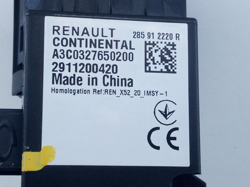 Recambio de antirrobo para dacia sandero iii stepaway referencia OEM IAM 285912220R A3C0327650200 E2-A1-39-2