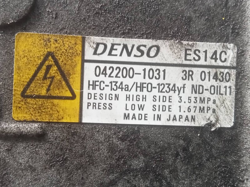 Recambio de compresor aire acondicionado para toyota prius (nhw30) plug-in hybrid advance referencia OEM IAM 0422001031  P3-A3-1