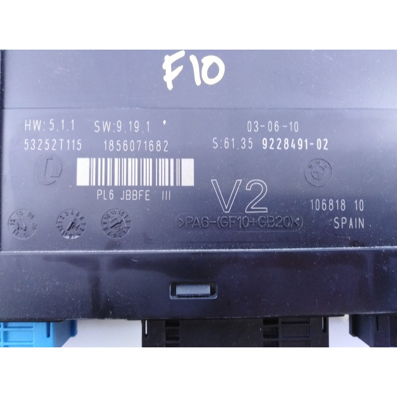 Recambio de modulo electronico para bmw serie 5 lim. (f10) 520d referencia OEM IAM 1856071682 922849102 E3-A2-24-4