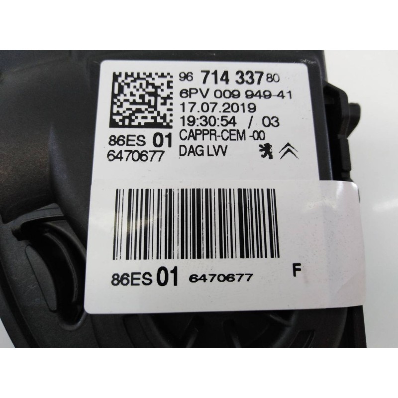 Recambio de pedal acelerador para peugeot 208 active referencia OEM IAM 9671433780 6PV00994941 E3-B2-37-4