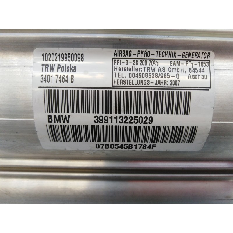 Recambio de airbag delantero derecho para bmw serie 3 touring (e91) 320d referencia OEM IAM 399113225029 34017464B 