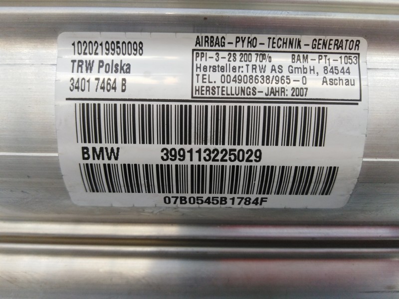 Recambio de airbag delantero derecho para bmw serie 3 touring (e91) 320d referencia OEM IAM 399113225029 34017464B 