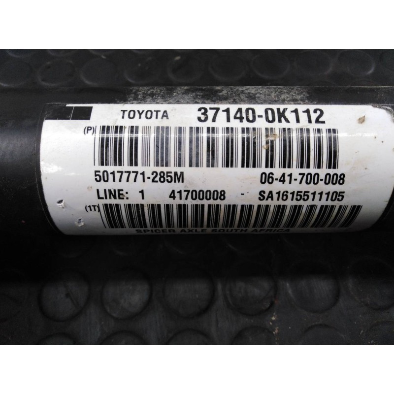 Recambio de transmision central delantera para toyota hilux (kun) referencia OEM IAM 371400K112 5017771285M P1-A6-45