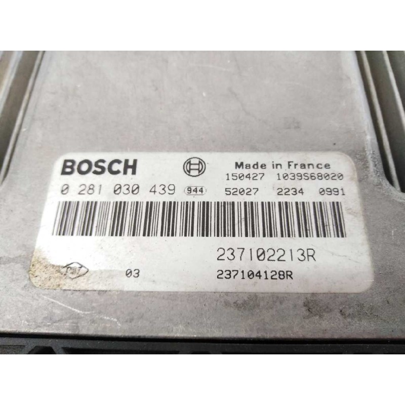 Recambio de centralita motor uce para dacia sandero stepway referencia OEM IAM 237102213R 0281030439 E2-A1-45-2