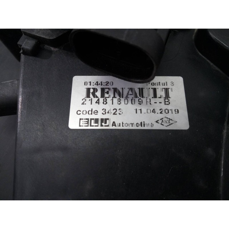 Recambio de electroventilador para renault clio iv dynamique referencia OEM IAM 214818009R  P2-B9-5