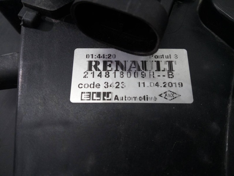 Recambio de electroventilador para renault clio iv dynamique referencia OEM IAM 214818009R  P2-B9-5