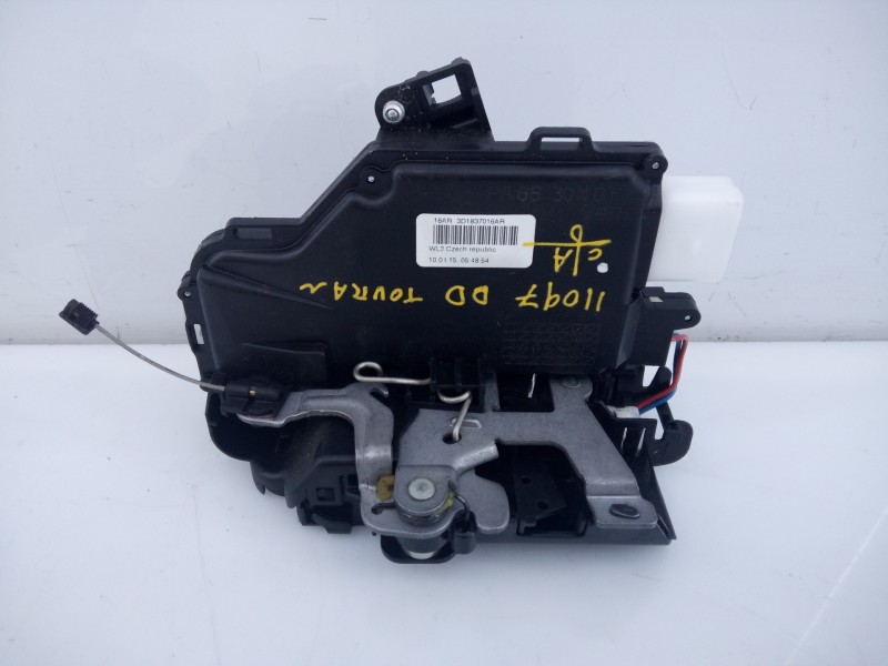 Recambio de cerradura puerta delantera derecha para volkswagen touran (1t3) highline referencia OEM IAM 3D1837016AR  E1-A5-47-1