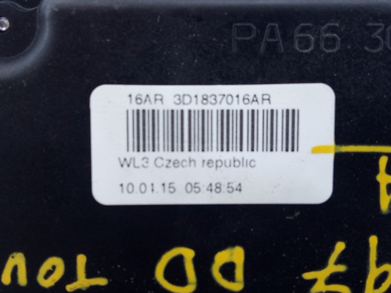 Recambio de cerradura puerta delantera derecha para volkswagen touran (1t3) highline referencia OEM IAM 3D1837016AR  E1-A5-47-1