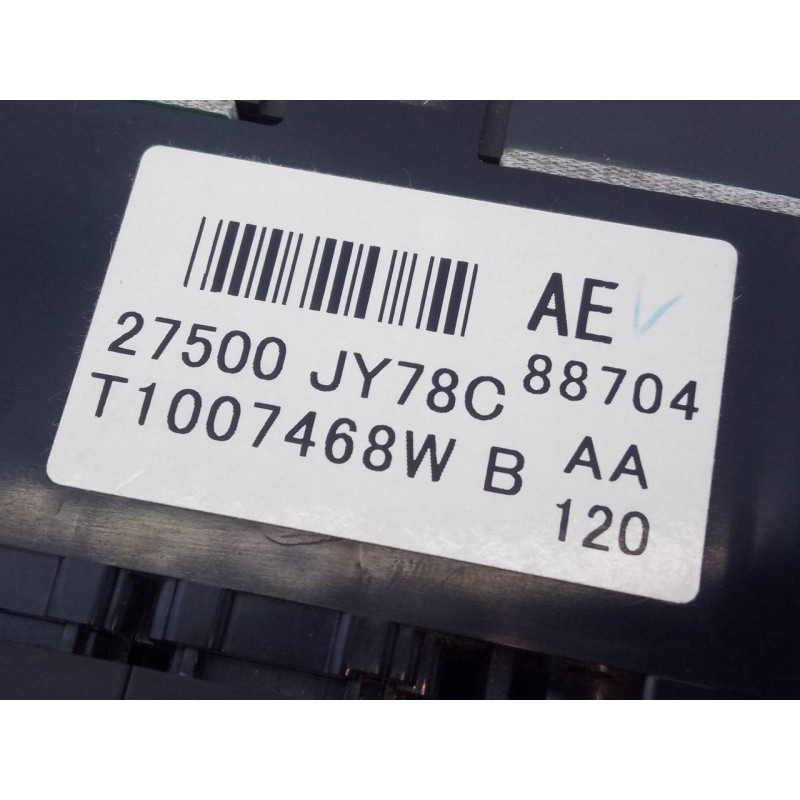 Recambio de mando climatizador para renault koleos expression referencia OEM IAM 27500JY78C T1007468W E2-A1-33-3