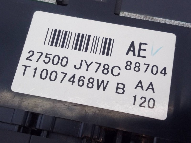 Recambio de mando climatizador para renault koleos expression referencia OEM IAM 27500JY78C T1007468W E2-A1-33-3