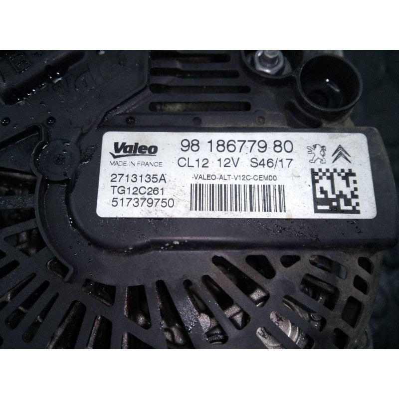Recambio de alternador para citroën c4 cactus feel referencia OEM IAM 9818677980  P3-A4-13-2