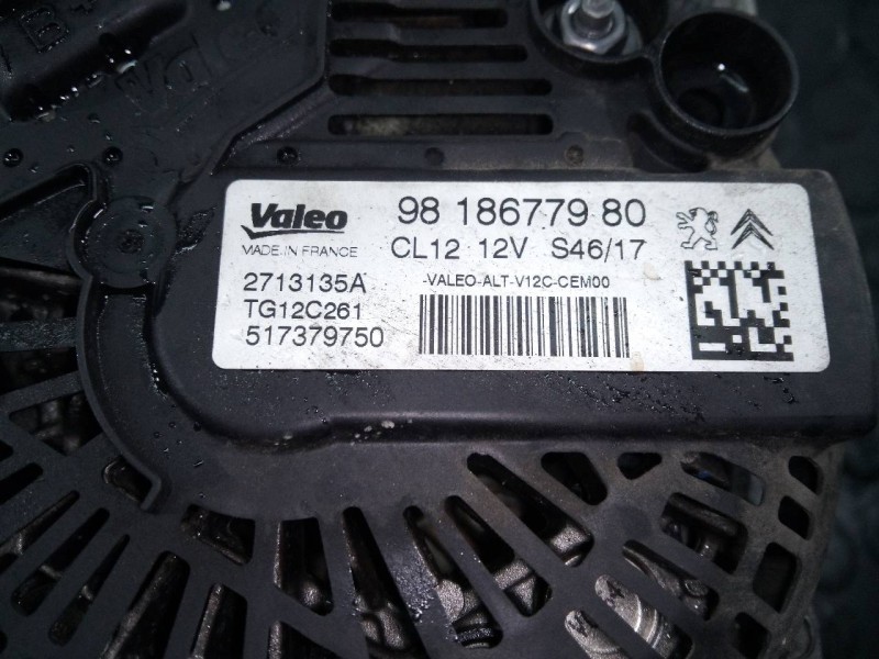 Recambio de alternador para citroën c4 cactus feel referencia OEM IAM 9818677980  P3-A4-13-2